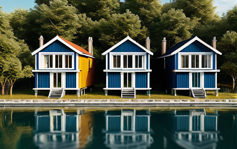 해상 거주 플랫폼의 건축 자재 선택 - Here are three detailed image prompts in English, generated for your floating house concepts: