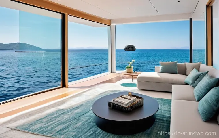 해상 거주 플랫폼의 신뢰성 평가 - **Prompt 1: Modern Floating Home in a Serene Ocean Setting**
"A visually stunning, modern floati...