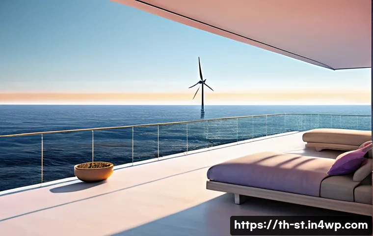 해상 거주 플랫폼의 사용 편의성 - **Prompt 1: Futuristic Ocean Sunrise Retreat**
    "A breathtaking panoramic view of a sleek, modern...